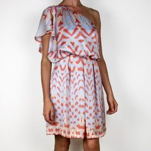 J. Simpson | One shoulder Draped Icy Coral Dress 2